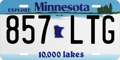 MN license plate 857LTG
