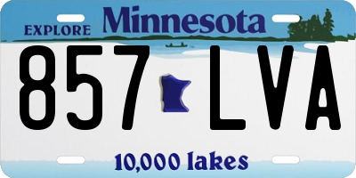 MN license plate 857LVA
