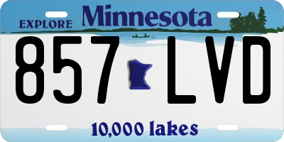 MN license plate 857LVD