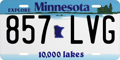 MN license plate 857LVG
