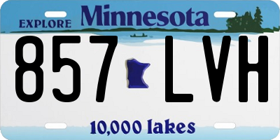 MN license plate 857LVH