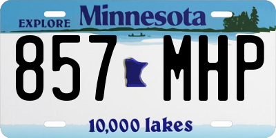 MN license plate 857MHP