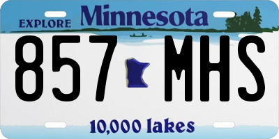 MN license plate 857MHS