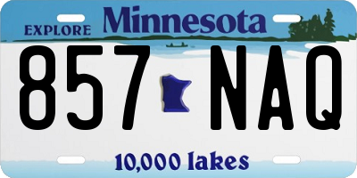 MN license plate 857NAQ