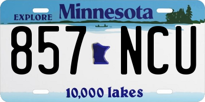 MN license plate 857NCU