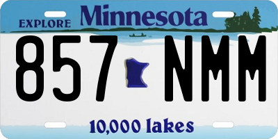 MN license plate 857NMM