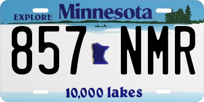 MN license plate 857NMR