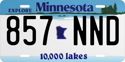 MN license plate 857NND