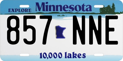 MN license plate 857NNE