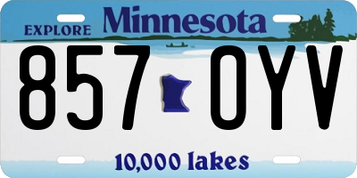 MN license plate 857OYV