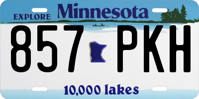 MN license plate 857PKH