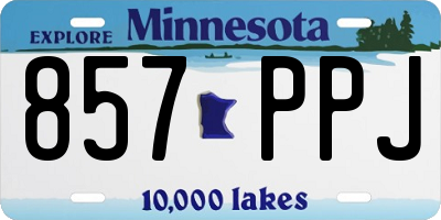 MN license plate 857PPJ