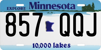 MN license plate 857QQJ