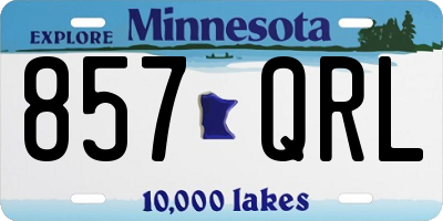 MN license plate 857QRL
