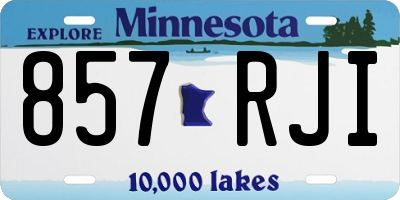 MN license plate 857RJI