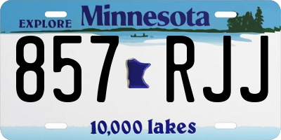 MN license plate 857RJJ