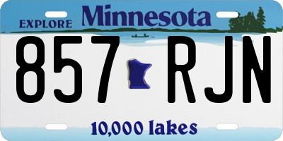 MN license plate 857RJN