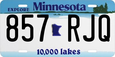 MN license plate 857RJQ
