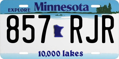 MN license plate 857RJR