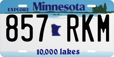 MN license plate 857RKM