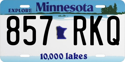 MN license plate 857RKQ