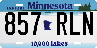 MN license plate 857RLN