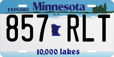 MN license plate 857RLT