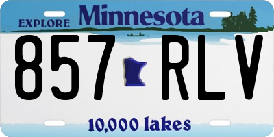 MN license plate 857RLV