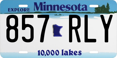 MN license plate 857RLY