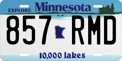 MN license plate 857RMD