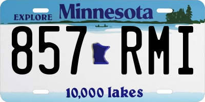MN license plate 857RMI