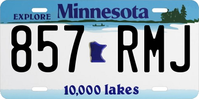 MN license plate 857RMJ