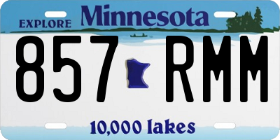 MN license plate 857RMM