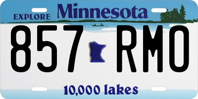 MN license plate 857RMO