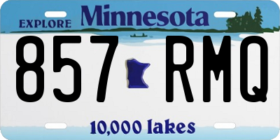 MN license plate 857RMQ