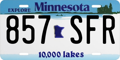 MN license plate 857SFR