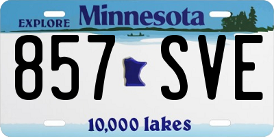 MN license plate 857SVE