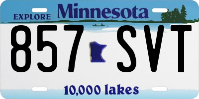 MN license plate 857SVT