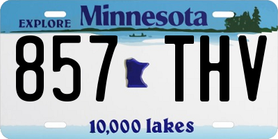 MN license plate 857THV
