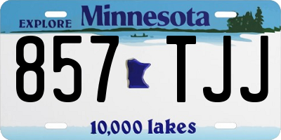 MN license plate 857TJJ