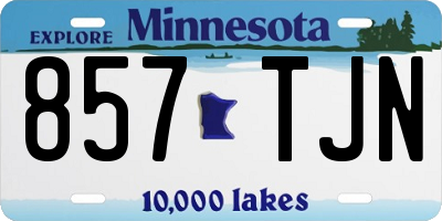 MN license plate 857TJN