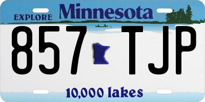 MN license plate 857TJP