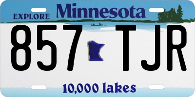 MN license plate 857TJR