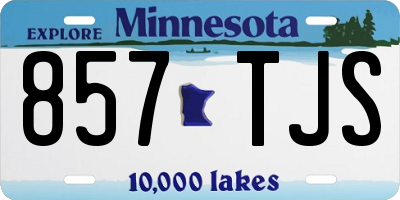 MN license plate 857TJS