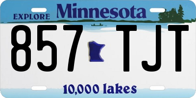 MN license plate 857TJT