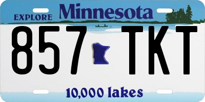 MN license plate 857TKT