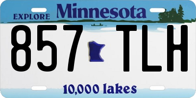 MN license plate 857TLH