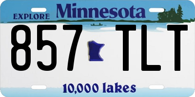 MN license plate 857TLT
