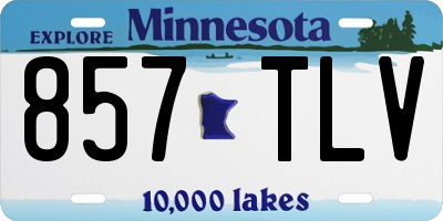 MN license plate 857TLV