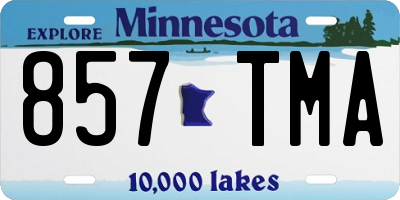 MN license plate 857TMA